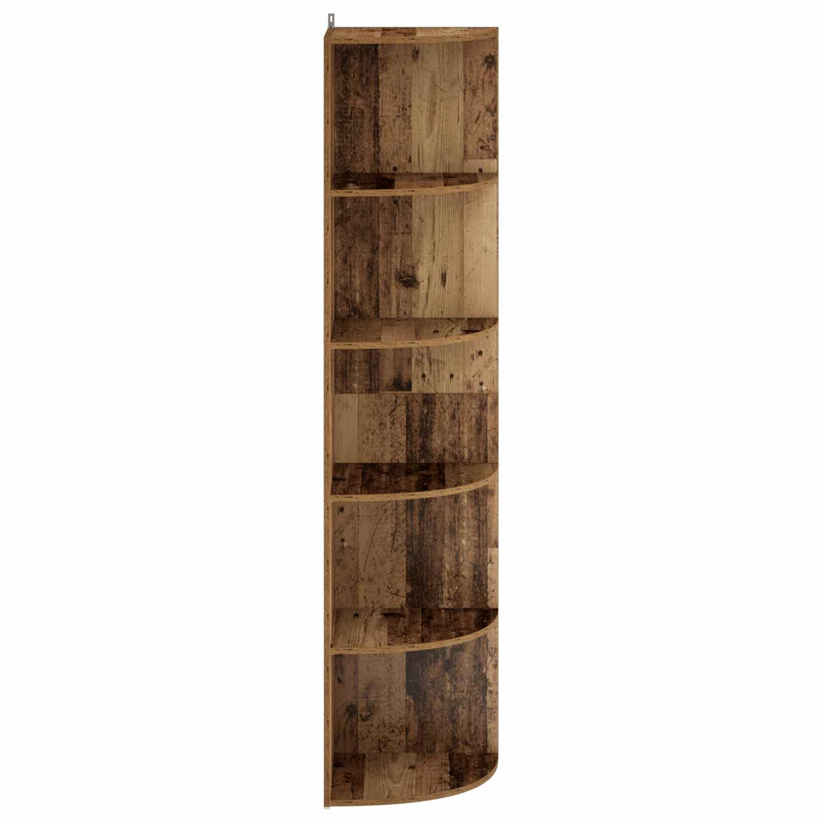 Corner Shelf 5-Tier 41.5 x 41.5 x 178 cm Engineered Wood