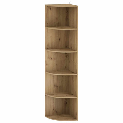 Corner Shelf 5-Tier 41.5 x 41.5 x 178 cm Engineered Wood