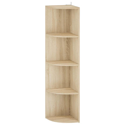 Corner Shelf 4-Tier 41.5 x 41.5 x 143 cm Engineered Wood