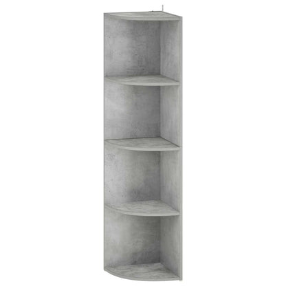 Corner Shelf 4-Tier 41.5 x 41.5 x 143 cm Engineered Wood