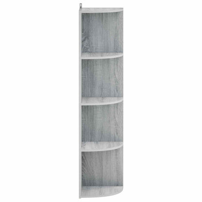 Corner Shelf 4-Tier 41.5 x 41.5 x 143 cm Engineered Wood