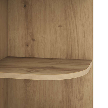 Corner Shelf 4-Tier 41.5 x 41.5 x 143 cm Engineered Wood