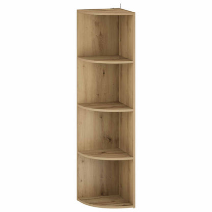 Corner Shelf 4-Tier 41.5 x 41.5 x 143 cm Engineered Wood