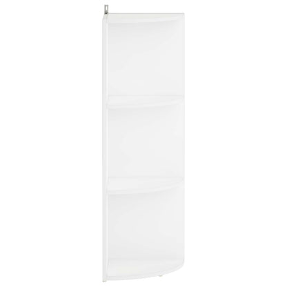 Corner Shelf 3-Tier 41.5 x 41.5 x 107.5 cm Engineered Wood