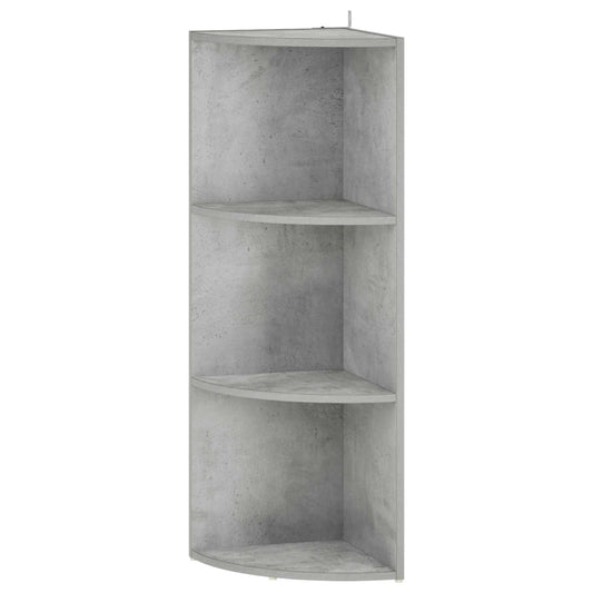 Corner Shelf 3-Tier 41.5 x 41.5 x 107.5 cm Engineered Wood