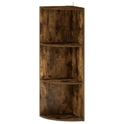 Corner Shelf 3-Tier 41.5 x 41.5 x 107.5 cm Engineered Wood