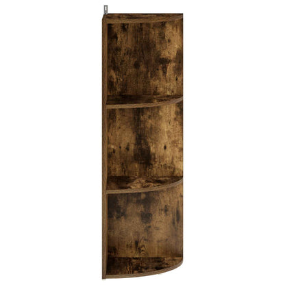 Corner Shelf 3-Tier 41.5 x 41.5 x 107.5 cm Engineered Wood