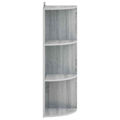 Corner Shelf 3-Tier 41.5 x 41.5 x 107.5 cm Engineered Wood