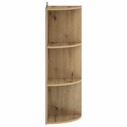 Corner Shelf 3-Tier 41.5 x 41.5 x 107.5 cm Engineered Wood