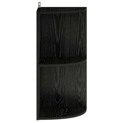 Corner Shelf 2-Tier 41.5 x 41.5 x 72 cm Engineered Wood