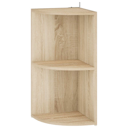 Corner Shelf 2-Tier 41.5 x 41.5 x 72 cm Engineered Wood
