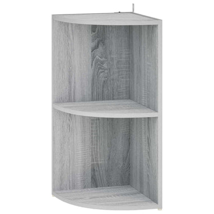 Corner Shelf 2-Tier 41.5 x 41.5 x 72 cm Engineered Wood