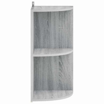 Corner Shelf 2-Tier 41.5 x 41.5 x 72 cm Engineered Wood