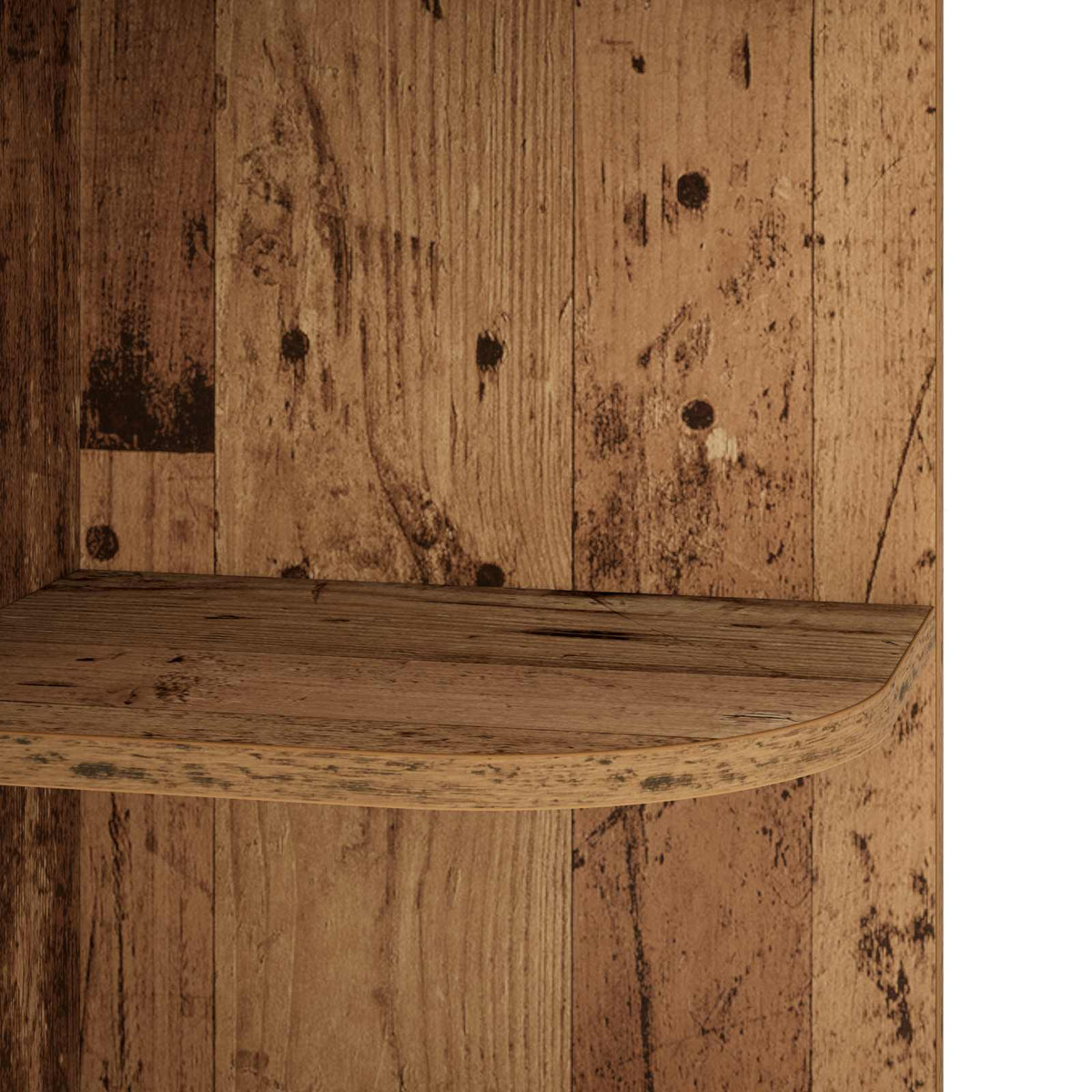 Corner Shelf 2-Tier 41.5 x 41.5 x 72 cm Engineered Wood