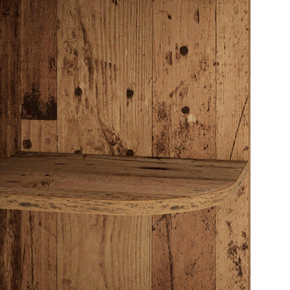 Corner Shelf 2-Tier 41.5 x 41.5 x 72 cm Engineered Wood