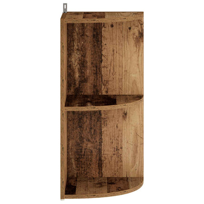 Corner Shelf 2-Tier 41.5 x 41.5 x 72 cm Engineered Wood