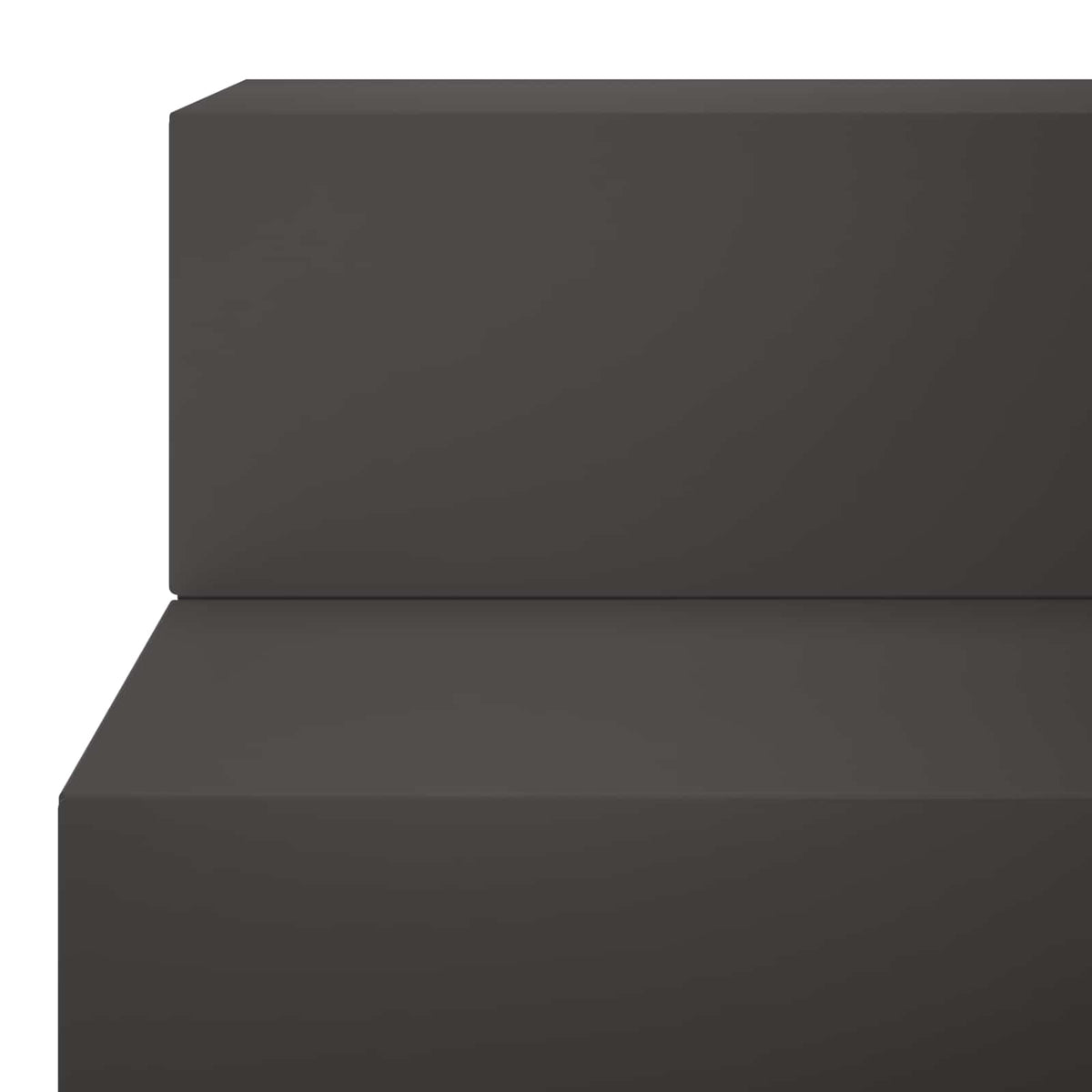 2-Step Garden Stairs 80.5 x 56.5 x 34 cm Steel Black
