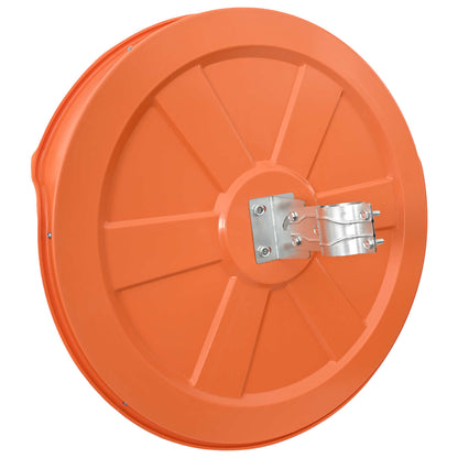 Outdoor Convex Traffic Mirror Orange Ø75 cm Polycarbonate
