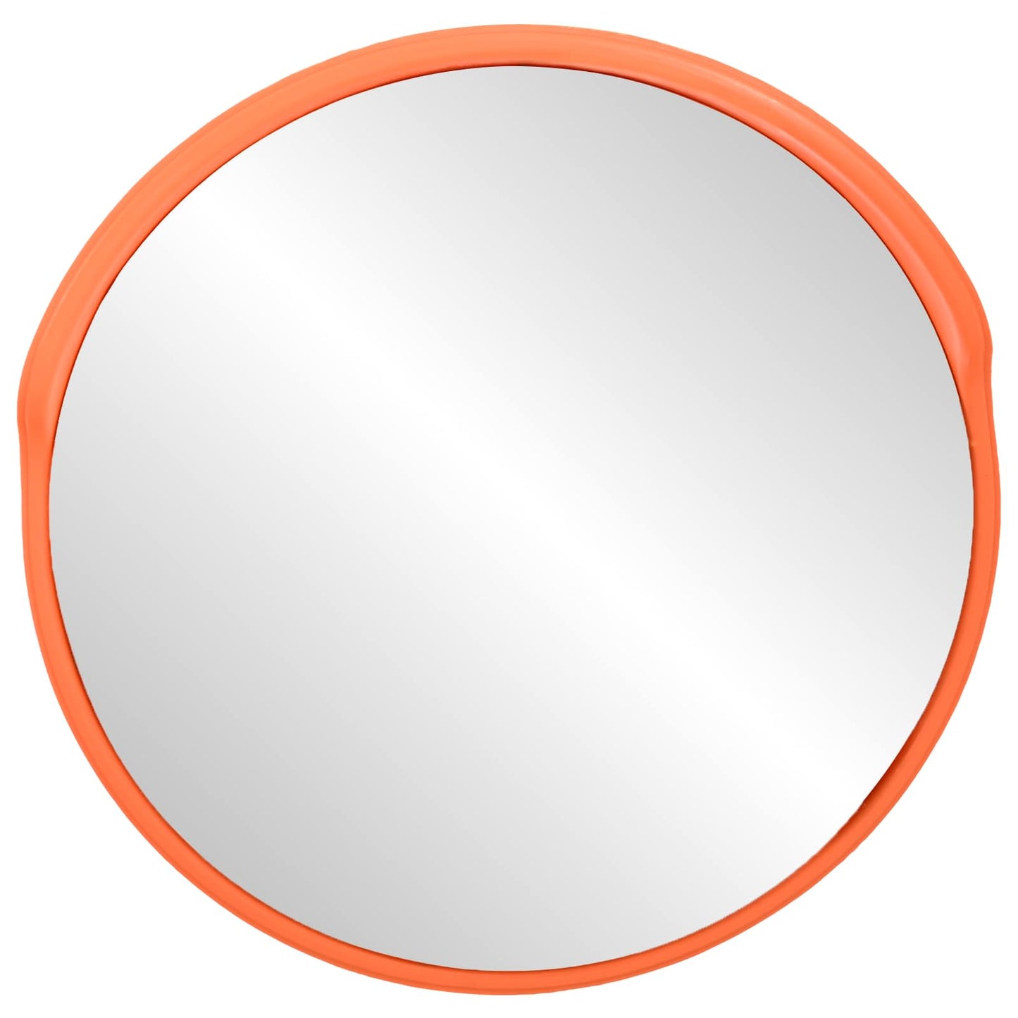 Outdoor Convex Traffic Mirror Orange Ø75 cm Polycarbonate