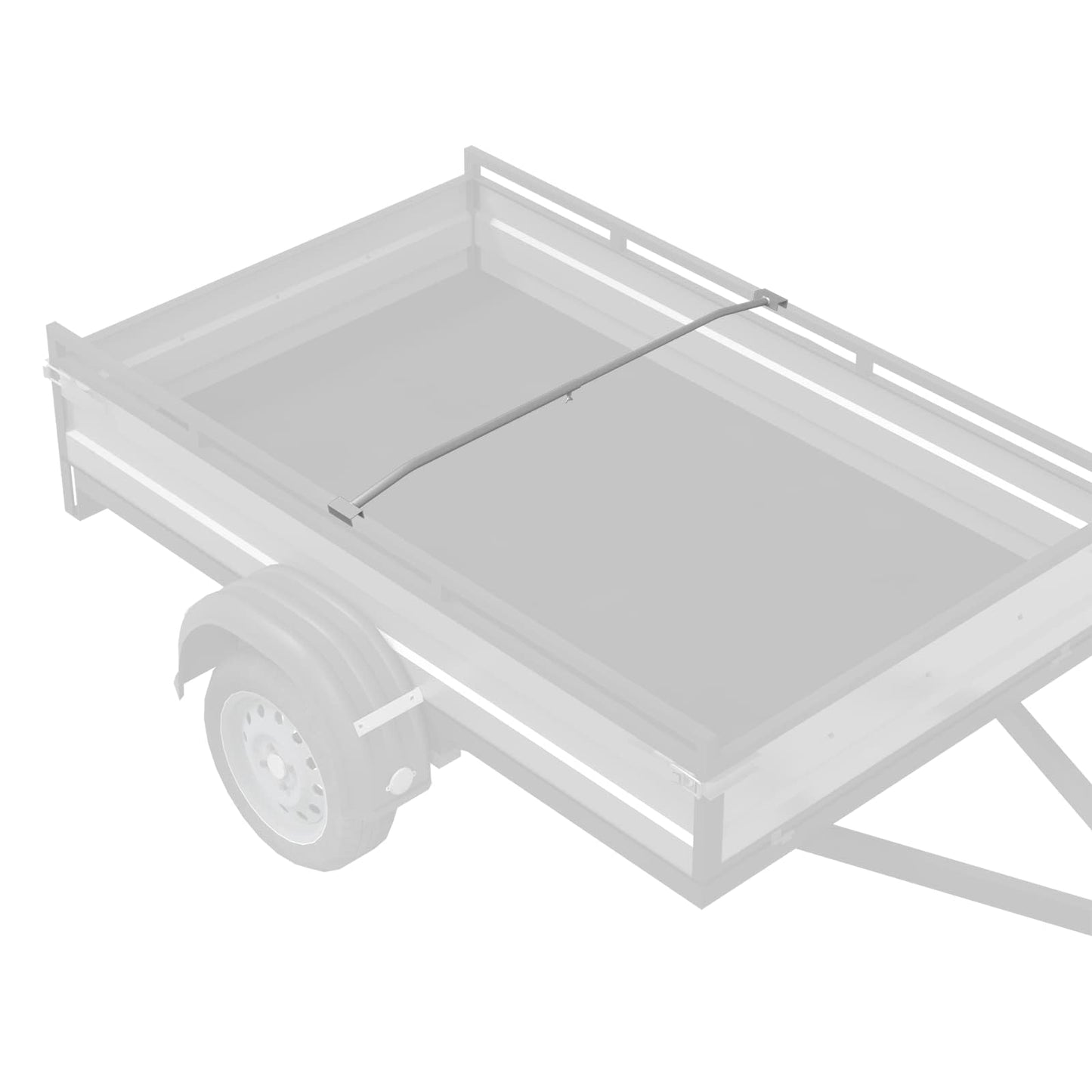 Tarpaulin Bracket for Trailers Silver 102-155 cm Aluminum