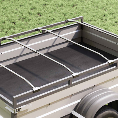 Tarpaulin Bracket for Trailers Silver 136-218 cm