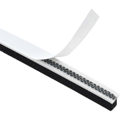 Self-Adhesive Door Brush Seal 5 m PP Black