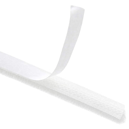 Self-Adhesive Door Brush Seal 5 m PP White