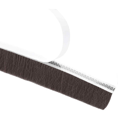Self-Adhesive Door Brush Seal 5 m PP Brown