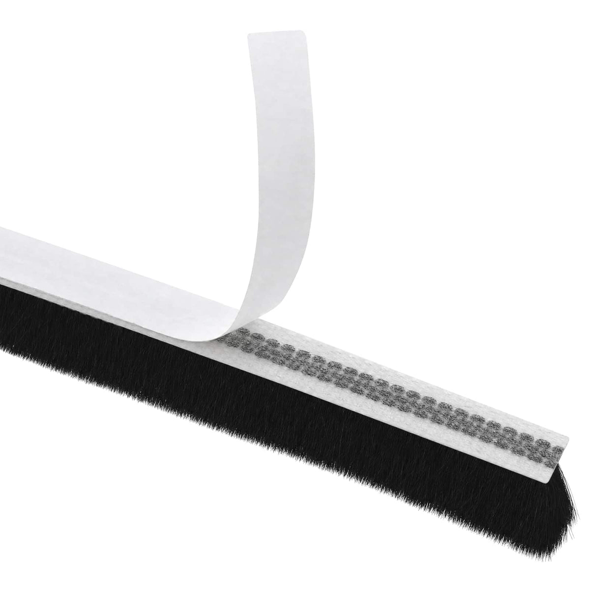 Self-Adhesive Door Brush Seal 5 m PP Black