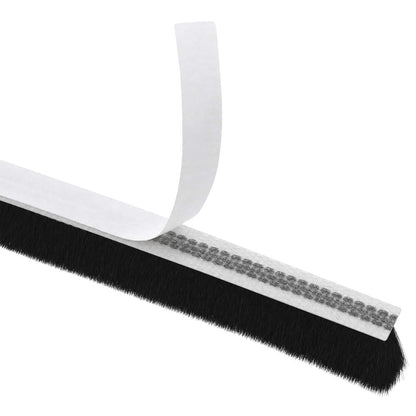 Self-Adhesive Door Brush Seal 5 m PP Black