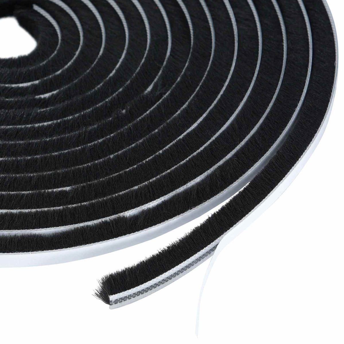 Self-Adhesive Door Brush Seal 5 m PP Black