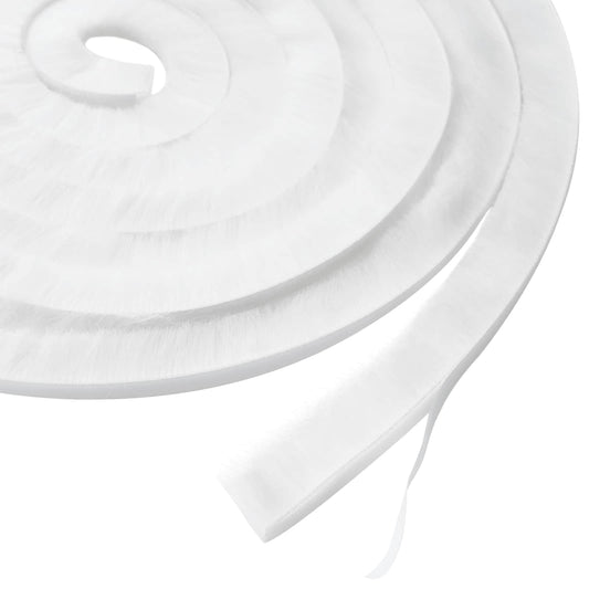 Self-Adhesive Door Brush Seal 5 m PP White