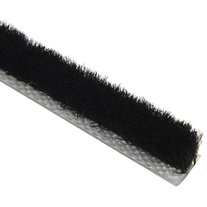 Self-Adhesive Door Brush Seal 10 m PP Black