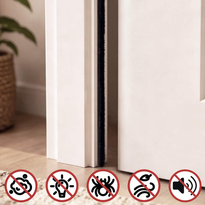 Self-Adhesive Door Brush Seal 10 m PP Black