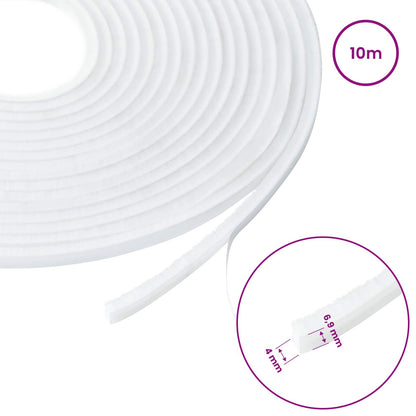 Self-Adhesive Door Brush Seal 10 m PP White