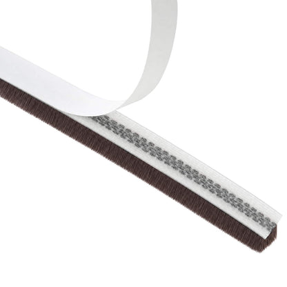 Self-Adhesive Door Brush Seal 10 m PP Brown