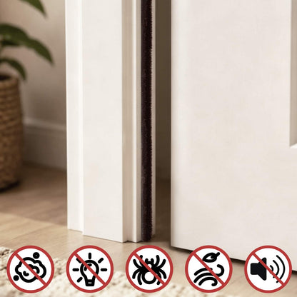 Self-Adhesive Door Brush Seal 10 m PP Brown
