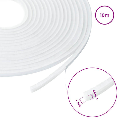Self-Adhesive Door Brush Seal 10 m PP White
