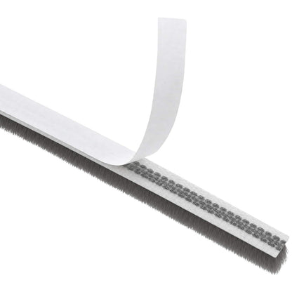 Self-Adhesive Door Brush Seal 10 m PP Grey