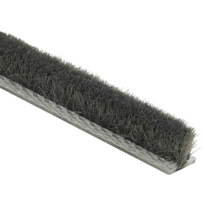Self-Adhesive Door Brush Seal 10 m PP Grey