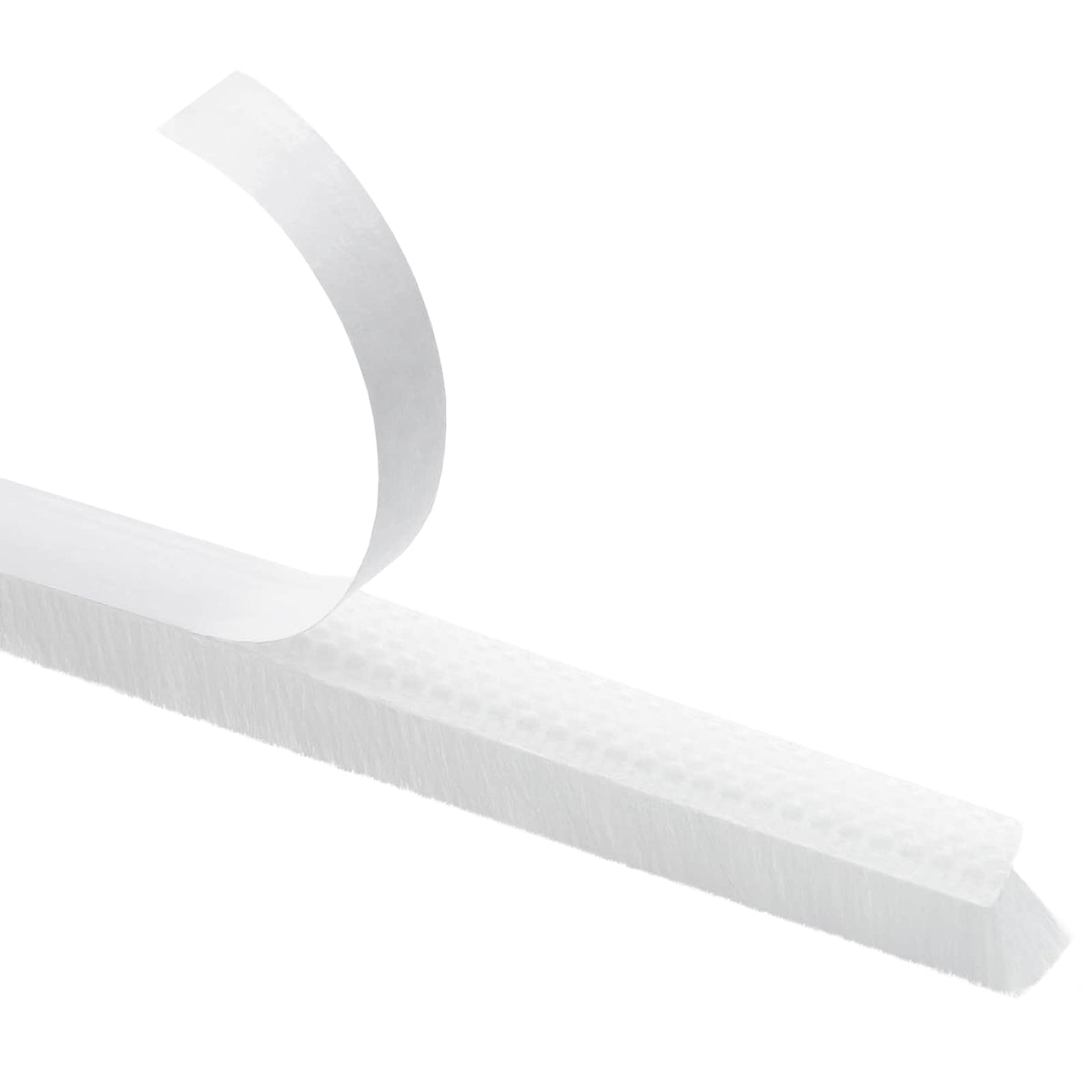 Self-Adhesive Door Brush Seal 10 m PP White