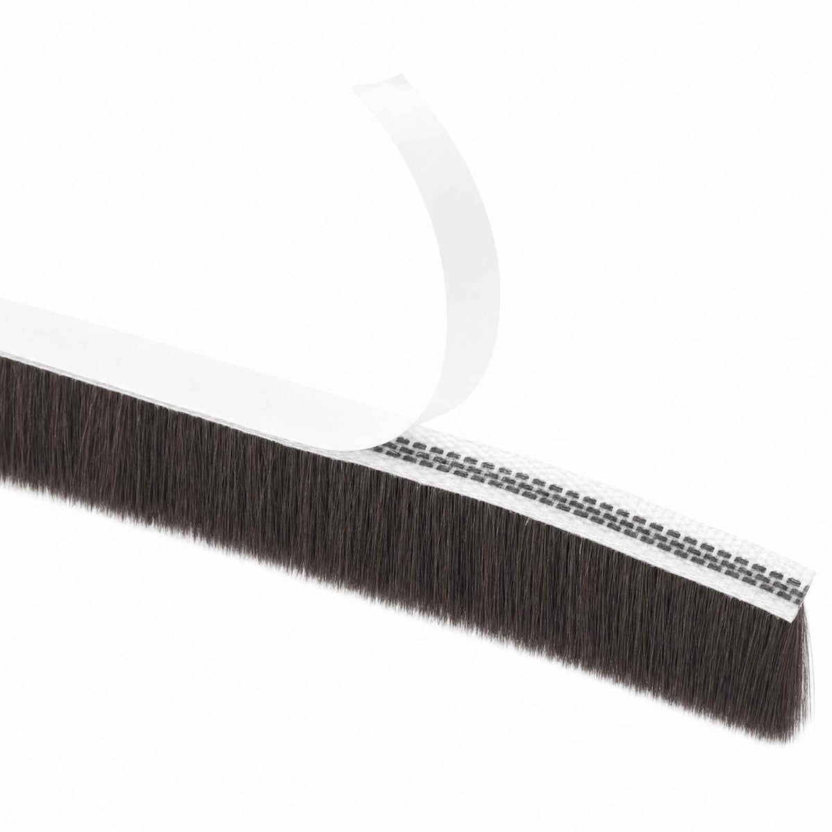 Self-Adhesive Door Brush Seal 10 m PP Brown