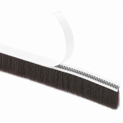 Self-Adhesive Door Brush Seal 10 m PP Brown