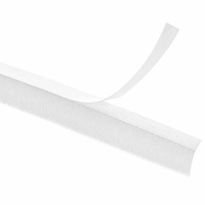 Self-Adhesive Door Brush Seal 10 m PP White