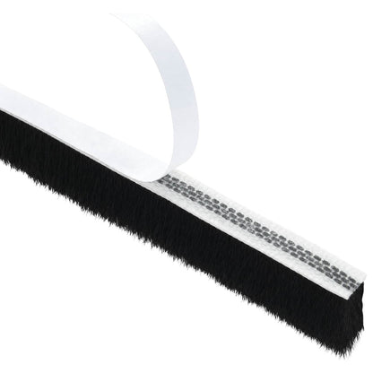 Self-Adhesive Door Brush Seal 10 m PP Black