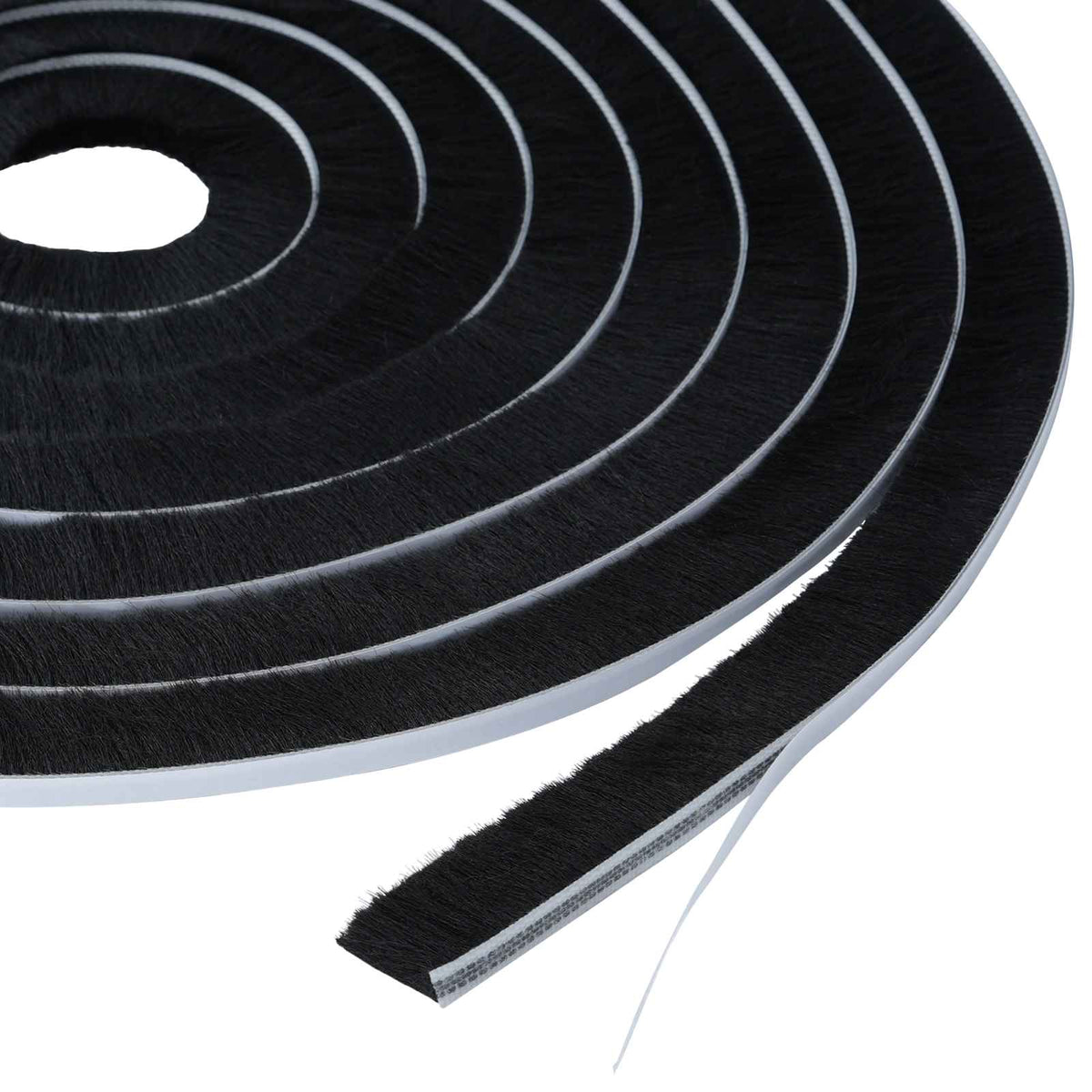Self-Adhesive Door Brush Seal 10 m PP Black