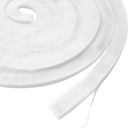 Self-Adhesive Door Brush Seal 10 m PP White
