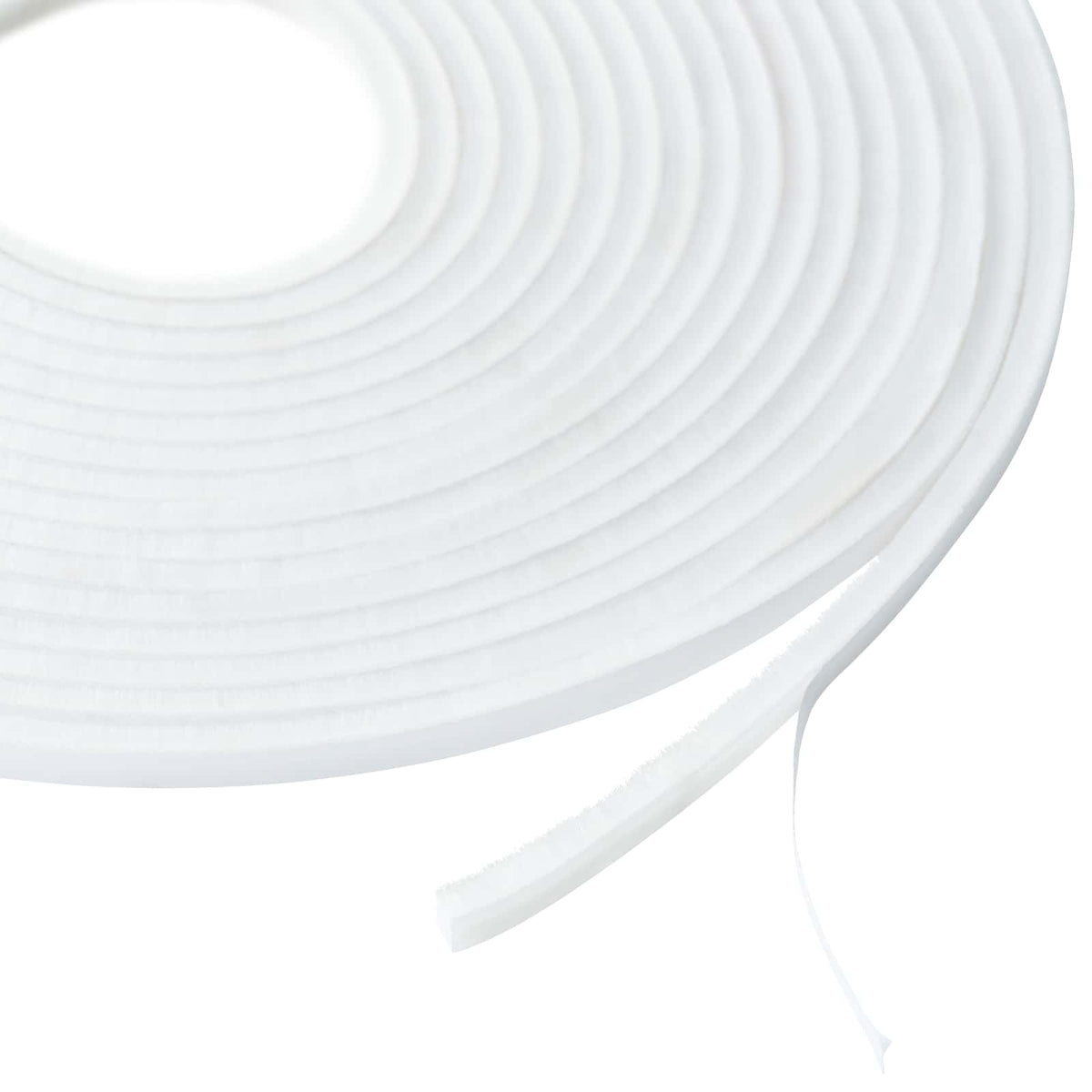 Self-Adhesive Door Brush Seal 25 m PP White