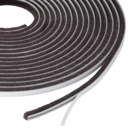 Self-Adhesive Door Brush Seal 25 m PP Brown