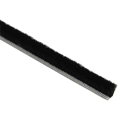 Self-Adhesive Door Brush Seal 25 m PP Black